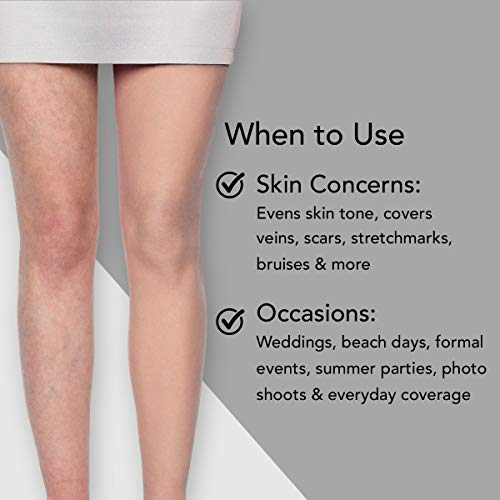 Dermablend Leg and Body Makeup, with SPF 25. Skin Perfecting Body Foundation for Flawless Legs