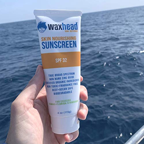 Waxhead Vegan Sunscreen Face All Natural Sunscreen, Sunscreen for Tattoos, Organic Facial